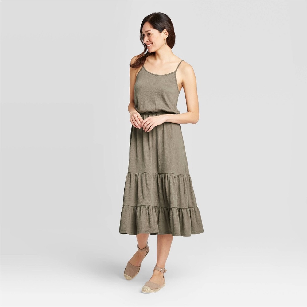 New olive green dress
